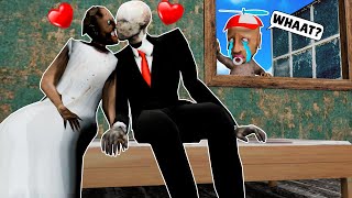 Granny x SlenderMan Love Story vs Sad Grandpa in Granny House - Funny Horror Animation