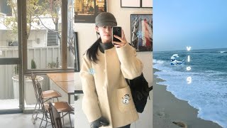 vlog•..나혼자 첫 겨울 바다 강릉 여행❄️⛄️