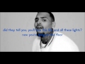 Chris Brown - Welcome To My Life ft. Cal Scruby LYRICS