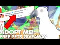 Roblox adopt me free shadow giveaway🎁 live🔴(first live)!