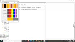PYTHON code for RESISTORS