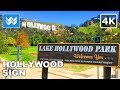 [4K] HOLLYWOOD SIGN - Lake Hollywood Park in Los Angeles California USA Walking Tour & Travel Guide