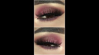 Red Smokey Shimmery Makeup For Christmas 🎄