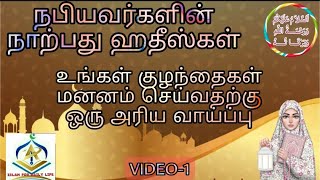 நபியவர்களின் நாற்பது ஹதீஸ்கள்// VIDEO-1