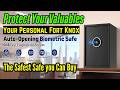 Most Secure Biometric Home Safe from BlackSmith, 2 Cu Ft Capacity, Alarm & Fire Proof