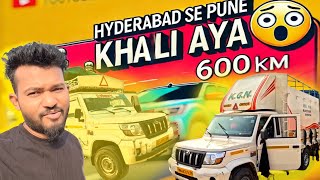 600km Gadi Khali 🥵 Socha Nahi Tha Hyderabad Me Ye Sab Hoga 😱 Ac**ent Ho Gaya😱#pikup #travel