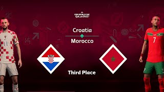 2022 FIFA World Cup Third Place - Croatia vs Morocco | FIFA 23 - 2K Gameplay