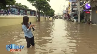 น้ำท่วมเพชรบุรียังน่าห่วง ระดับน้ำเพิ่มขึ้นต่อเนื่อง