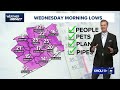 khou 11 team weather coverage winter storm warning in effect through 6 p.m. tuesday