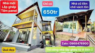 Thi công nhà lắp ghép tiền chế, giá rẻ, uy tín, chất lượng tại Tiền Giang. Liên hệ zalo: 0968476900.