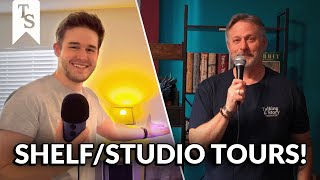 John Shows Off All His Books - Studio/Shelf Tours