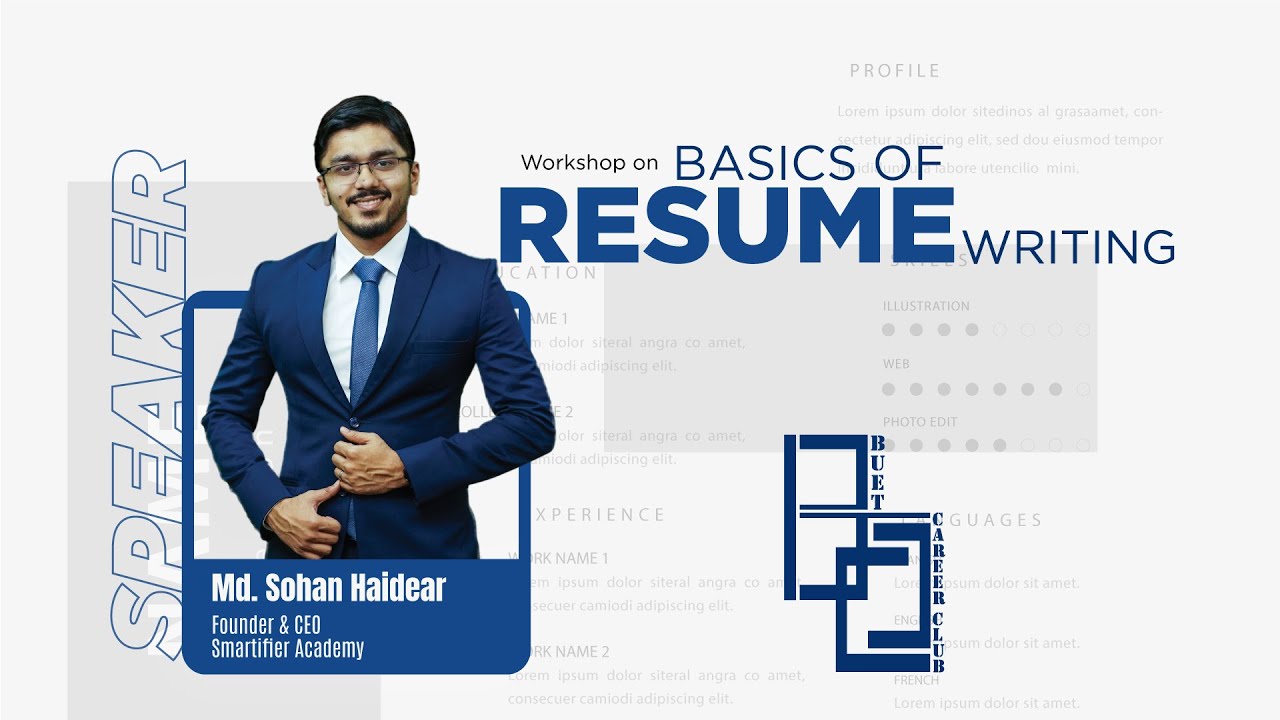 Workshop On Basics Of Resume Writing Youtube