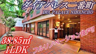 【ダイアパレス二番町】内見動画 1LDK 38.85㎡（フルリノベーション済みのヴィンテージマンション）