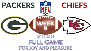 🏈Green Bay Packers vs Kansas City Chiefs Week 9 NFL 2021-2022 Full Game Watch Online, Football 2021