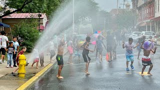Reading fire hydrants become sprinklers once again in Wacky Water Wednesday