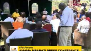 Amama Mbabazi press conference