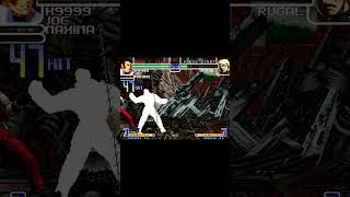 K9999, Joe \u0026 Maxima vs Rugal - KOF 2002 Hack  #arcadegameskof #kof2002plus #kof2002