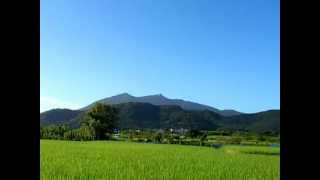 個人的に好きな風景　筑波山　つくば市立山口小学校より