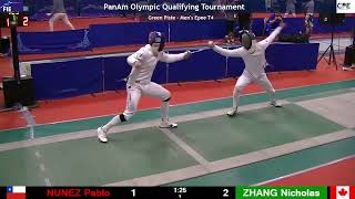 Panamerican Olympic Qualifier 2024 SME - L4 - Pablo Nunez CHI v Nicholas Zhang CAN