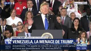 Venezuela  Donald Trump menace les militaires  pro Maduro  de  tout perdre    Vidéo dailymotion