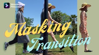 How to make a hot TikTok outfit transition with masking [ FilmoraGo Tutorial ]