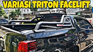 AKSESSORIS TRITON 2021 | TUTUP BAK ROLL BAR BUMPER | FERRARI VARIASI SURABAYA