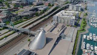 Thea Foss Waterway in Tacoma by drone.