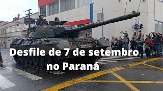 Desfile de 7 de Setembro em Ponta grossa Paraná Brasil.