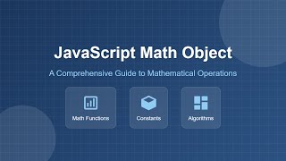 JavaScript Math Object: Master Math Functions & Constants for Beginners 🧮