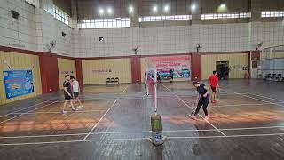 Bajpai Tripathi vs Anchala Nigam badminton doubles match 1