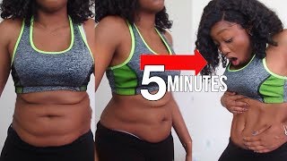 ABS IN 5 MINUTES!?!? Trying a 5 minute workout to LOSE/BURN belly fat