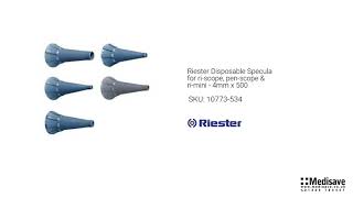 Riester Disposable Specula for ri scope pen scope ri mini 4mm x 500 10773 534