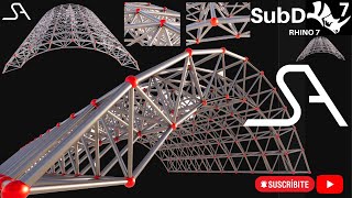 SA Tutorial | PARAMETRIC | RHINOCEROS GRASSHOPPER TUTORIAL | FOR BEGINNERS | SPACE TRUSS | ARC
