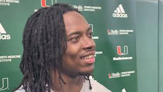 Miami Hurricanes WR Ray Ray Joseph April 11