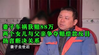 母亲车祸获赔88万，两个女儿与父亲争夺赔偿款反目，扬言断决关系【哔哔哥说影视】