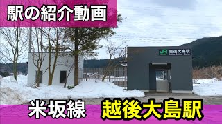 【駅の紹介動画】米坂線 越後大島駅