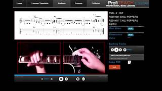 ProfiTEACH GUITAR: RED HOT CHILI PEPPERS RIFFS /backing tracks incl./