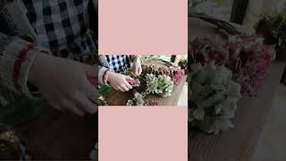 あじさいのリースの作り方｜How to make a Hydrangea Wreath