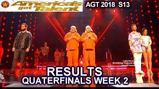 RESULTS QUARTERFINALS 2 Noah Guthrie Quin and Misha & Yumbo Dump America's Got Talent 2018 AGT