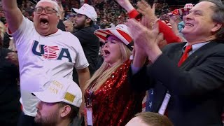 Trump supporters react to inauguration speech inside DC arena | AFP