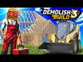 DESTROYING a House with Heavy Equipment in This NEW Simulator! (Demolish and Build 3)