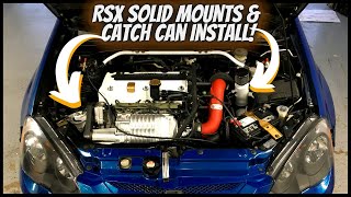 SUPERCHARGED RSX SOLID MOUNTS & CATCH CAN INSTALL!