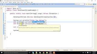 What is DataInputStream class in java. Explain with an example.