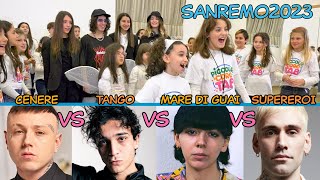 Cenere vs Tango vs Mare di guai vs Supereroi - Sanremo 2023 contest!