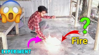 New dangerous experiment fire on water 😯😯😯