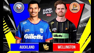 LIVE Northern Wellington vs Auckland, 20th  Match Super Smash Live Cricket Score