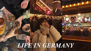 (vlog) 독일 교환학생 브이로그🇩🇪 | ep.02 | 드디어 크리스마스 마켓 다녀옴🎄, 독일에서 생일 축하받기, 매일 장보는 개강 일상🍪