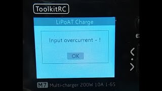 ToolkitRC M7 input fault