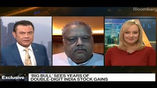Rakesh jhunjhunwala latest interview and his views on market and indian economy | Bloomberg news |