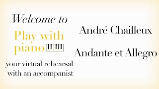 Chailleux - Andante et Allegro | #PlayWithPiano (piano accompaniment)